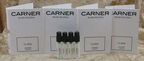 CUIRS CARNER BARCELONA 4 x SAMPLES 0.05 FL. OZ. 1.7 ML EAU DE PARFUM - Picture 1 of 5