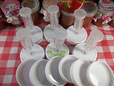 Mason jar fermenting lid kits 3pack + 3 storage lids. No Weights included