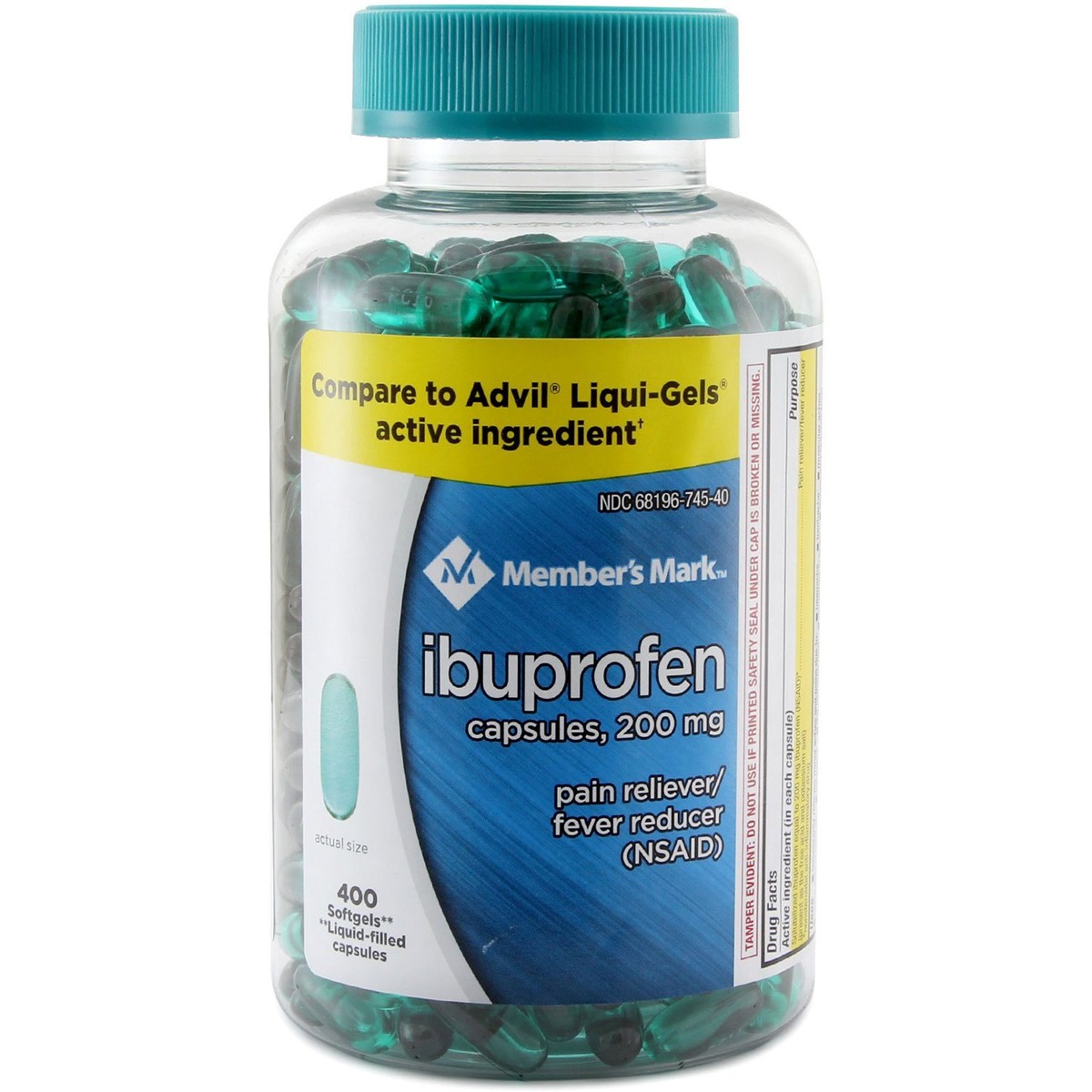 Member's Mark Ibuprofen Softgels, 200mg (400 Count