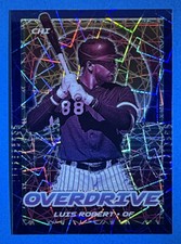 2021 Panini Chronicles Luis Robert Blue Prizm Velocity Overdrive White Sox