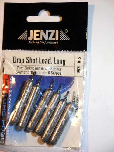 Drop Shot Plomb Forme de Baguette Jenzi 6 Stk A 15 G Sandre Baguette Plomb