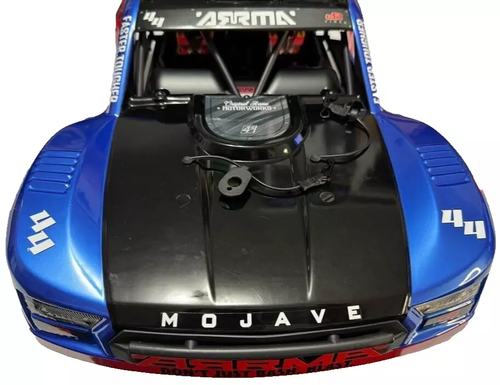 Arrma Mojave 4s 4x4 - Body Shell RED/BLUE w/interior, cage and clips ARA4404 - Picture 2 of 6