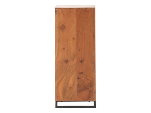 Unterschrank Maddox aus Akazienholz 30x75 cm mit Tür und Metallfüßen für Bad/WC - Bild 5 von 7