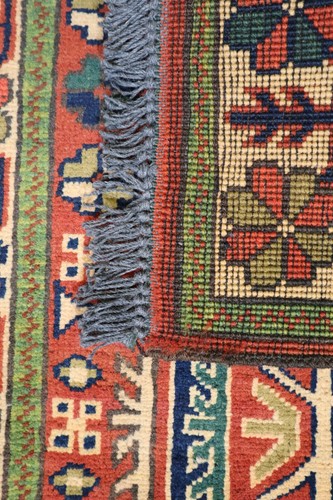 1'11" x 2'11" ft. Afghah Kargahi Hand Knotted Natural Dye Turkoman Wool Rug - Picture 7 of 8