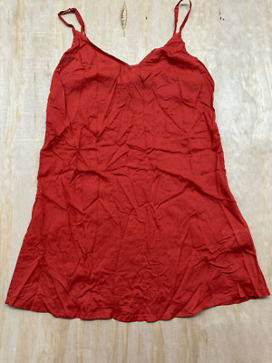 Farm Rio Slip Tunic Top  XXS Burnt Orange Viscose Material Summertime