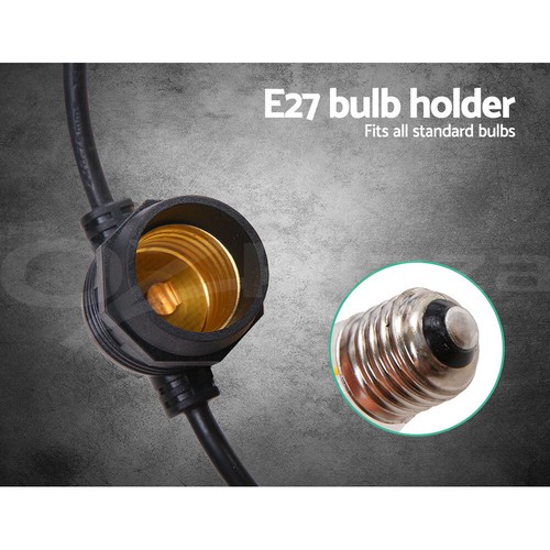 Jingle Jollys 20M-92M Festoon Lights String Lighting Waterproof Outdoor - Picture 7 of 11