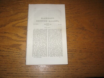 1867 Blackwood's Magazine, E.S. Dallas, Chinese Gordon, Turret Ships, Democracy 