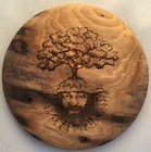 Disc Golf Mini Handmade Hand Turned Walnut PDGA Legal Real Mini Shape B Stamp