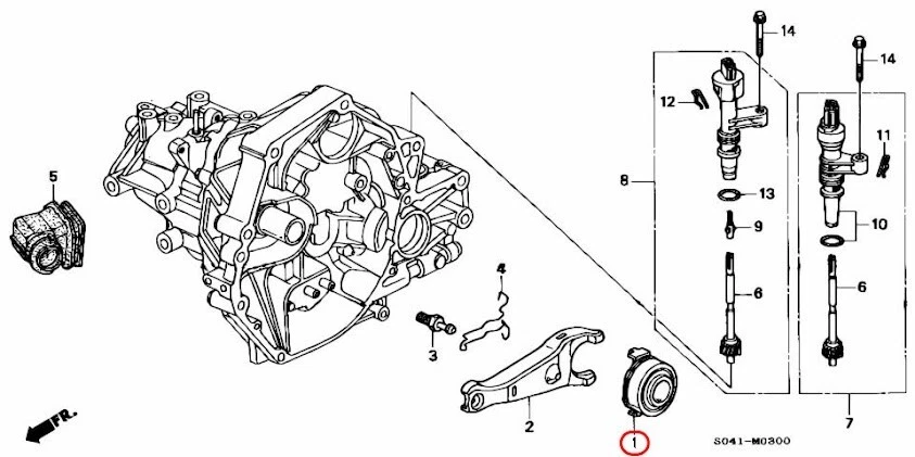 COJINETE HONDA OEM, LIBERACIÓN EMBRAGUE 22810-RPF-003 para CIVIC INTEGRA GENUINO Foto 3 de 4