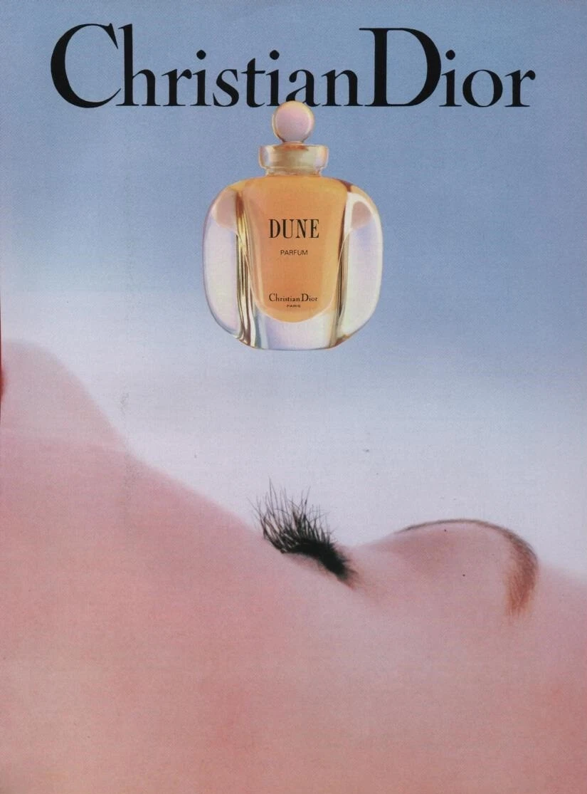 Publicité papier Parfum. Perfume ad. Dior Dune 1992 France 