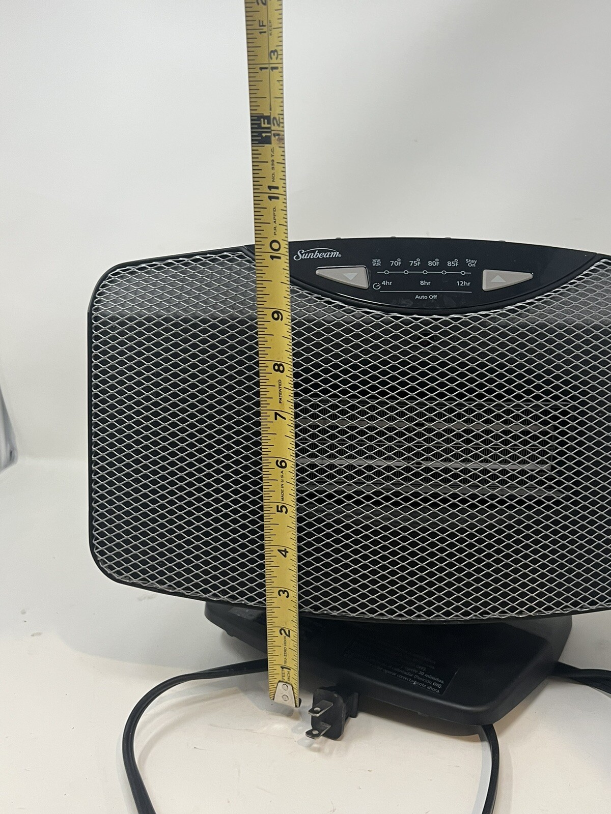 Sunbeam SCH2100 Flat Panel 1500W Ceramic Heater with Digital Thermometer