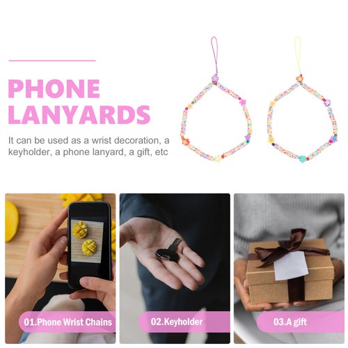 2 Pcs Handykettenverzierungen Telefondekore Universelles Telefonband - 第 8/12 張圖片