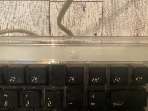 OEM APPLE Macintosh Pro USB Wired Keyboard (Black/Clear, M7803) - TESTED - Picture 2 of 5