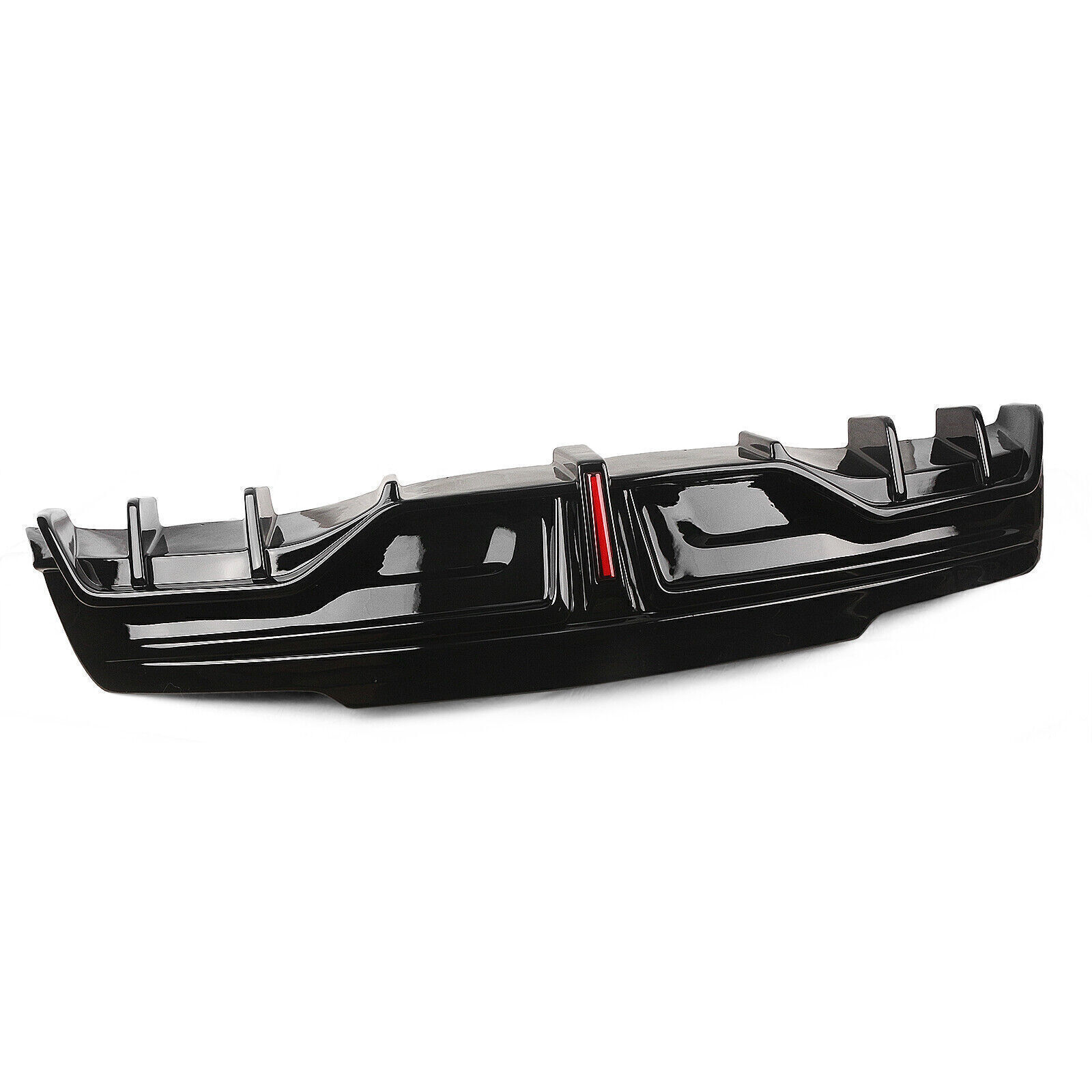 Car Rear Bumper Diffuser Lip Kit For Tesla Model Y 20-2022 YOFER Style W/ Light - Picture 3 of 12
