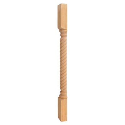 ONE-3-1/2'' W x 1-3/4'' D x 35-1/2'' H Split Rope Post-  BEST PRICE ON EBAY