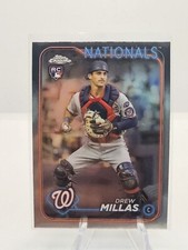 Drew Millas 2024 Topps Chrome Rookie Card #85 Washington Nationals RC