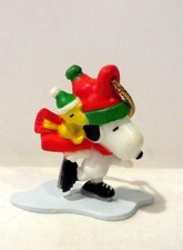 PEANUTS SNOOPY ON SKATES ORNAMENT WITH WOODSTOCK