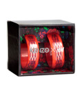 HOOP EARRING KENZO HM RED BLUE SILVER ART WAVE NAUTICAL HOT SOLD OUT NEW RARE — photo 3