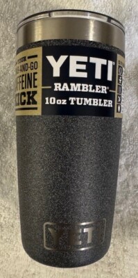 Yeti Rambler 10 oz Tumbler Mug Cup Black Stone, Blackstone NEW