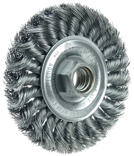 4" Twist Knot Wire Wheel BY WEILER (MADE IN THE USA) 13120 - Picture 3 of 4