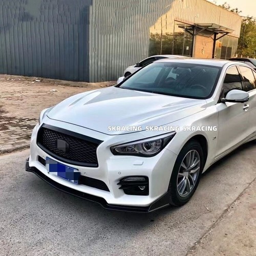 FOR 2014 -2017 INFINITI Q50 CARBON FIBER FRONT BUMPER UPPER GRILLE REPLACEMENT - Bild 2 von 12