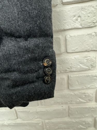 Men's Moncler Rodin Wool Down Jacket Puffer Blazer Classic Gray Size 1 - Picture 2 of 20