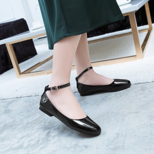 Womens Closed Toe Loafer Work Pumps Casual Flats Shoes Plus Size - Picture 9 of 20