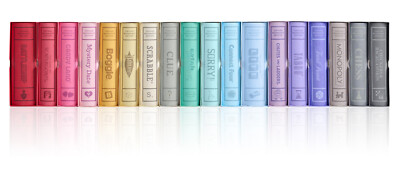 WS Game Company Collection of 18 Vintage Bookshelf Linen Book Board Games New