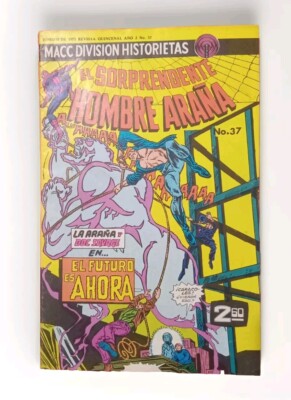 SPIDERMAN & DOC SAVAGE Spanish Hombre Araña #37 Comic MACC Division Mexico 1975