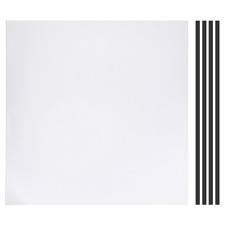 PC Fan Dust Mesh 19.7"x19.7" 1mm Hole, Dust Filter with Double Sided Tape White