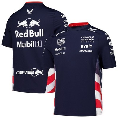 Castore Oracle Red Bull Racing F1 USA Flag America Team T-Shirt