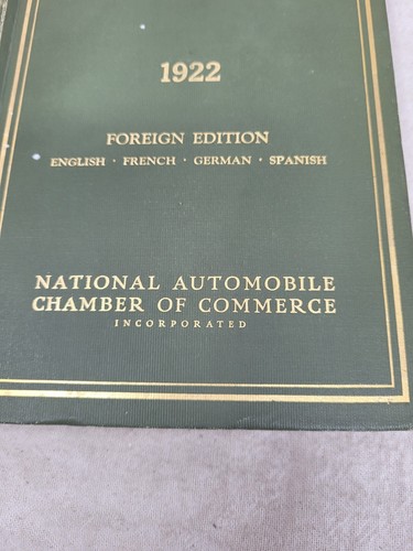 1922 Handbook of Automobiles Foreign Edition Shows American Makers Hardcover - Picture 3 of 24