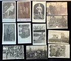 12 Card LOT WW1 Era RPPC Real Photo Postcards German European Military Soldiers