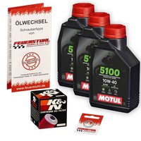 Honda Cbr 600 Rr (PC37) 03-06, Motul 10W40 Ester ÖL + K&N Racing ÖLfilter Set