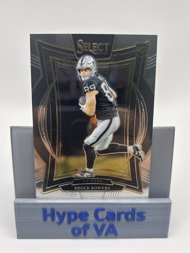 BROCK BOWERS 2024 Panini Select Concourse Rookie Card RC #31 Las Vegas Raiders
