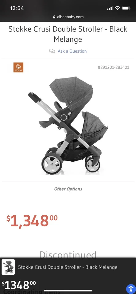 Cochecito Luxirious Stokke crusi para hasta 3 niños  Foto 2 de 4