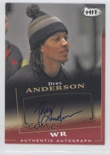2015 Sage Hit Auto Red Dres Anderson #A12 Auto 0v1