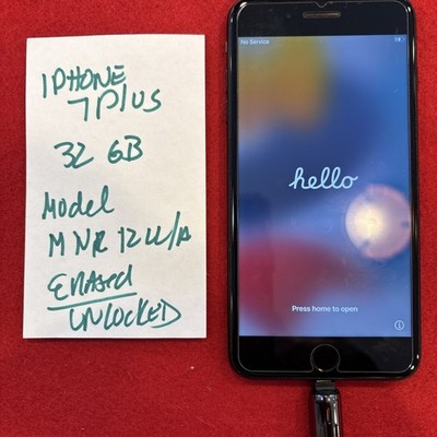 iphone 7 plus 32 GB 79% Battery Health-unlocked-works -Excellent Cond  