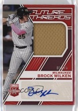 2023 Panini Elite Extra Edition Future Threads Red 5/49 Brock Wilken #FT-BW tj1