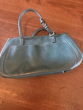 Mondani Gray Solid Satchel Top Handle Bag Dou...
