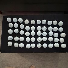 Assorted Recycled White Golf Balls for Practice and Training Lot of 50