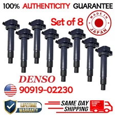 x8 OEM DENSO Ignition Coils For 1998-2009 Toyota & Lexus 4.3L 4.7L, 90919-02230