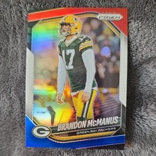 Panini 2025 Prizm Brandon McManus Red & Blue Prizm #290 Packers Football Card