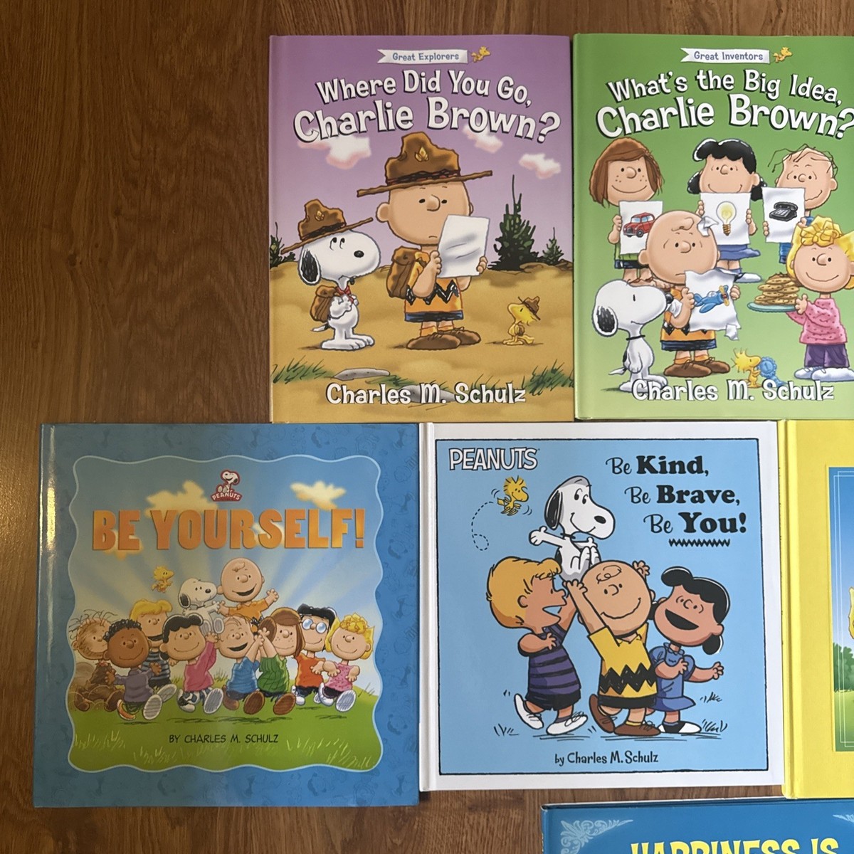 Lot of 8 Peanuts Charlie Brown Snoopy Large Picture Books by