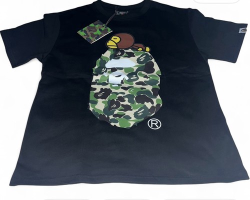 BAPE ABC Camo Milo On Big Ape Tee ‘Black/Green’ | Medium‼️ | Brand New‼️ - Afbeelding 2 van 7
