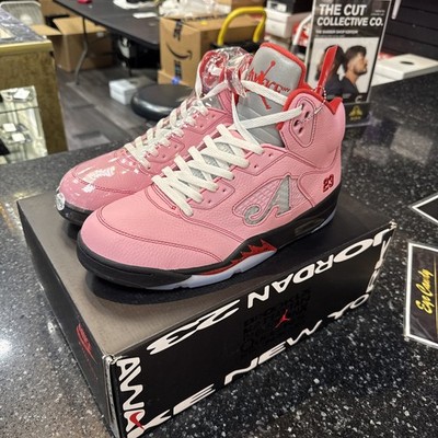 Mens Size 11.5 Awake NY x Air Jordan 5 Retro Arctic Pink DV4982-600 vnds