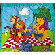 VTG Disney Baby Winnie The Pooh Tigger Activity Play Gym Mat 1990'S