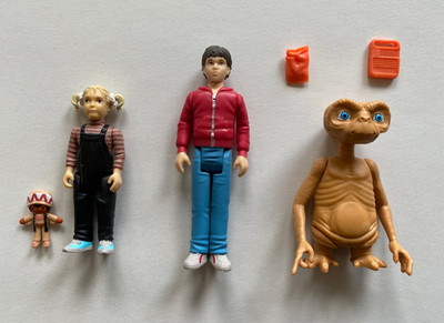 E.T. Figurenset Action-Figuren ET Elliott Gertie Funko ReAction Super7 limitiert