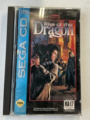 Rise of the Dragon Sega CD Missing Back Tested -- S2G --