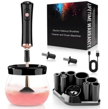 Electric Makeup Brush Cleaner and Dryer Machine - Super Fast Clean and Dry Make